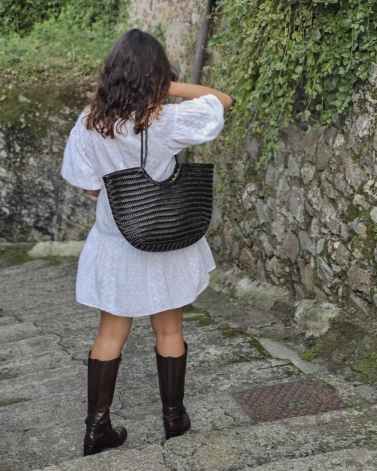 Zoey pelle di bufalo MAXI nero