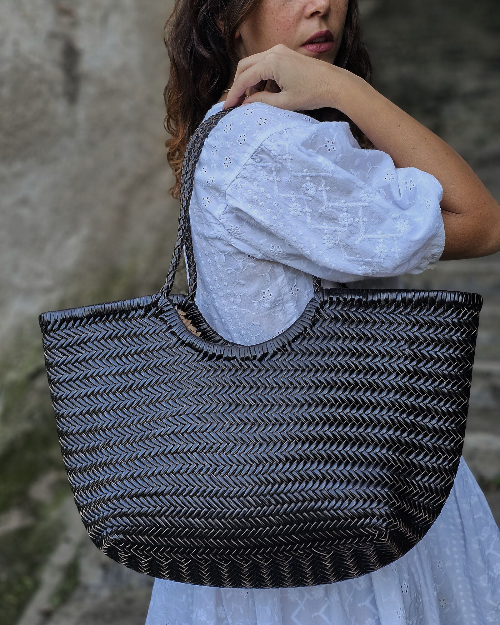 Zoey pelle di bufalo MAXI nero